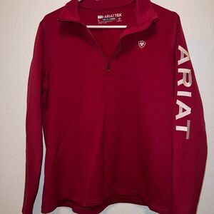 Ariat Quarter-Zip Pullover Red